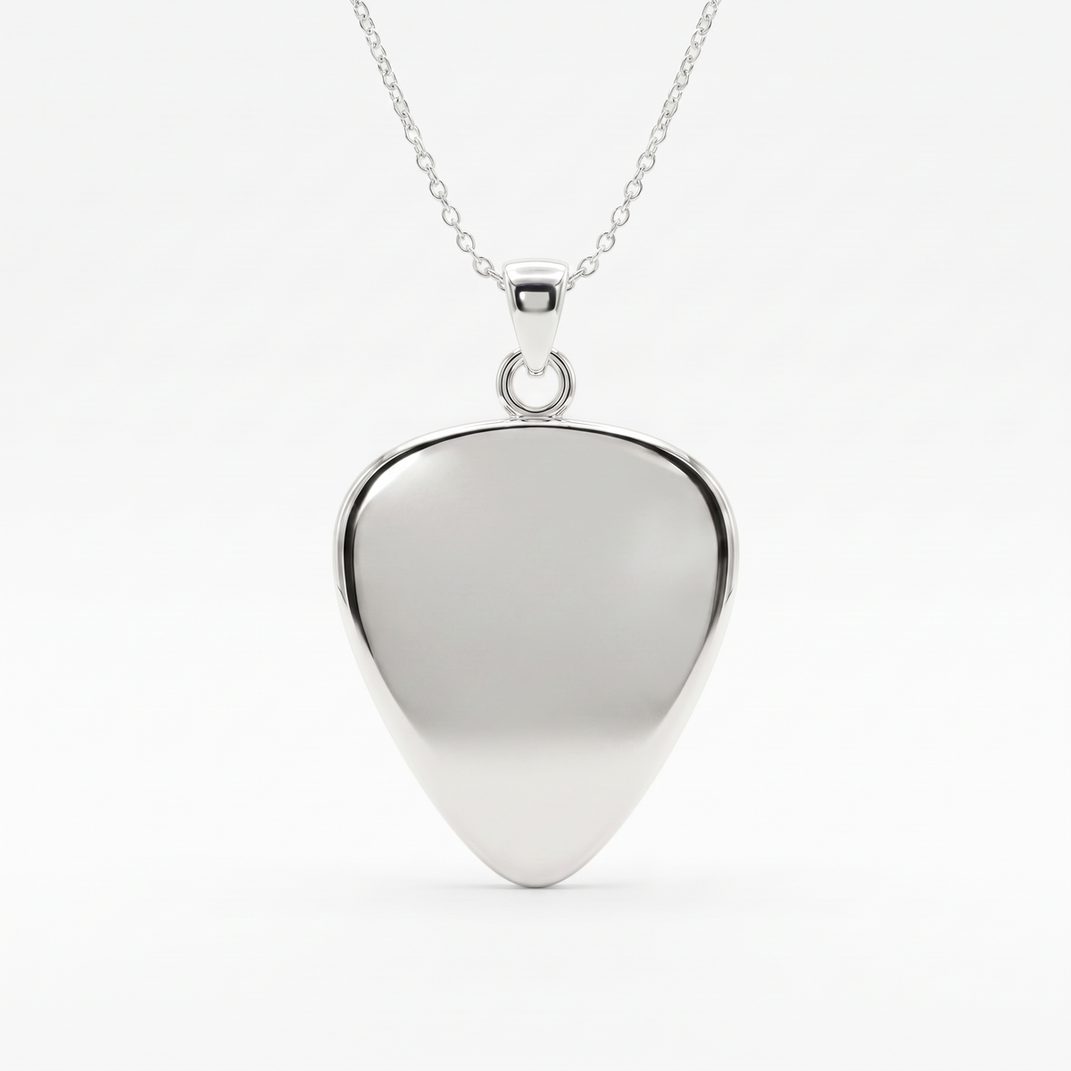 Star Cut-Out Guitar Pick Holder Pendant – Silver