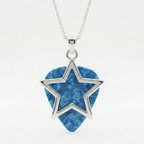 Star Guitar Pick Holder Pendant – Silver