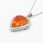 Guitar Pick Holder Locket Pendant – Silver