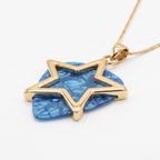 Star Guitar Pick Holder Pendant – Gold