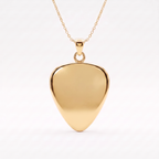 Star Cut-Out Guitar Pick Holder Pendant – Gold