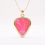 Original Guitar Pick Holder Pendant – Gold