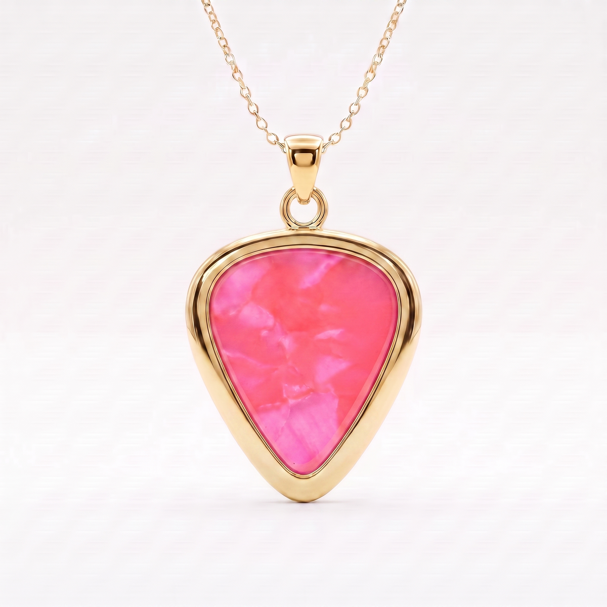 Original Guitar Pick Holder Pendant – Gold