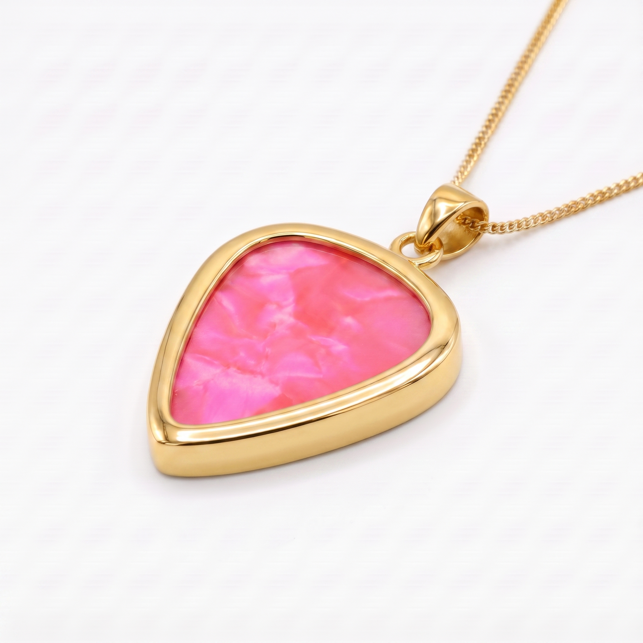 Original Guitar Pick Holder Pendant – Gold