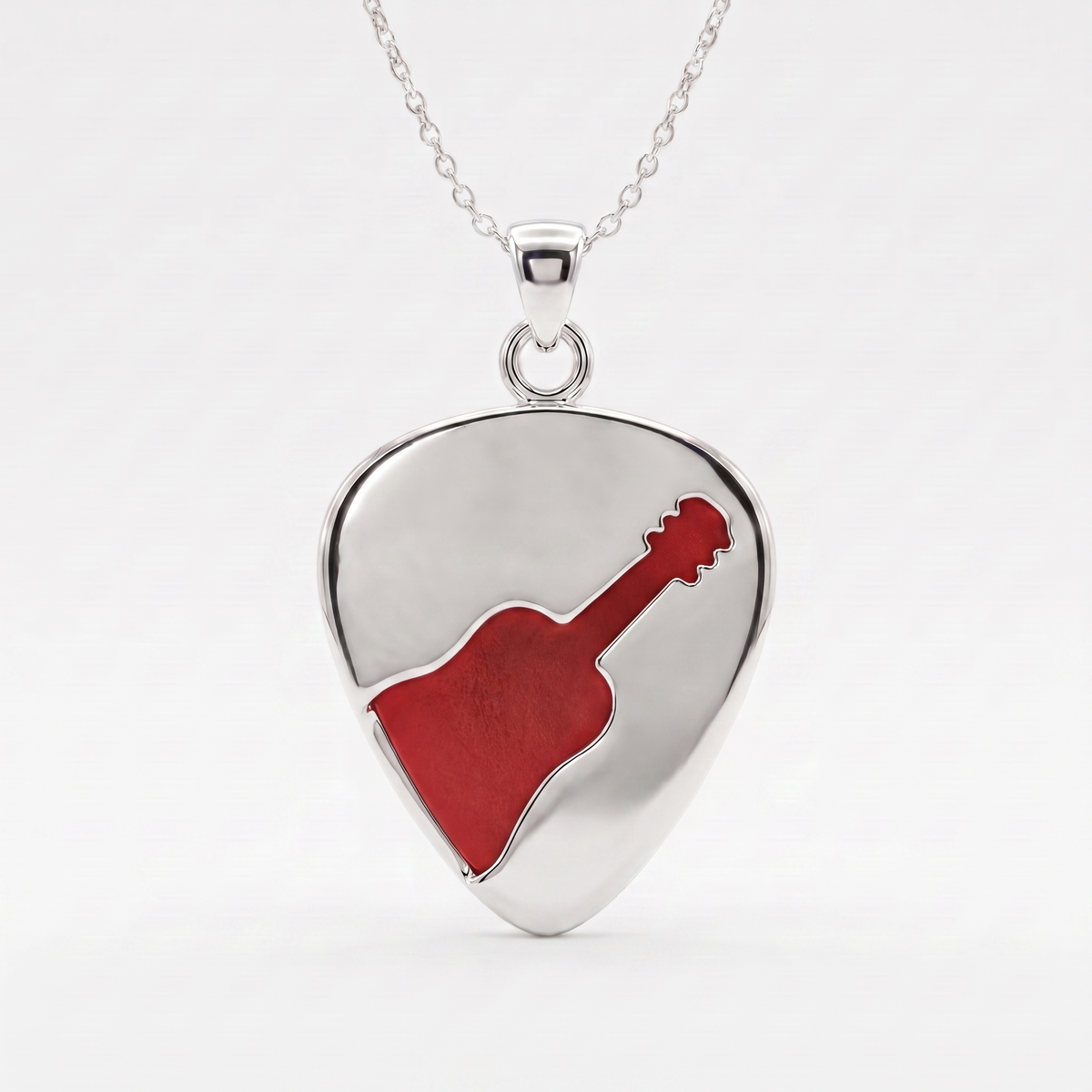 Classic Guitar cut out Guitar Pick Holder Pendant
