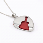 Classic Guitar cut out Guitar Pick Holder Pendant