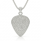 Ice Bling Guitar Pick Holder Pendant