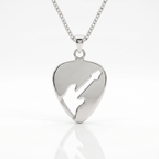 Electric Guitar cut out Guitar Pick Holder Pendant