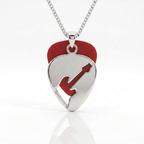 Electric Guitar cut out Guitar Pick Holder Pendant
